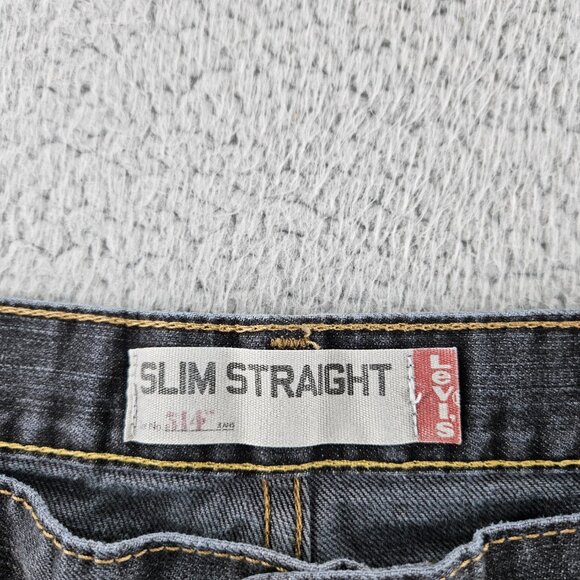 Levis Shorts Womens 38 Black 514 Slim Straight‎ Denim Cutoff Distress Frayed Hem - Picture 4 of 15